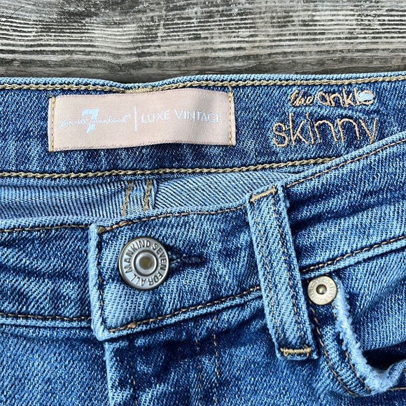 7 For All Mankind Skinny Ankle Jeans - Picture 3 of 8